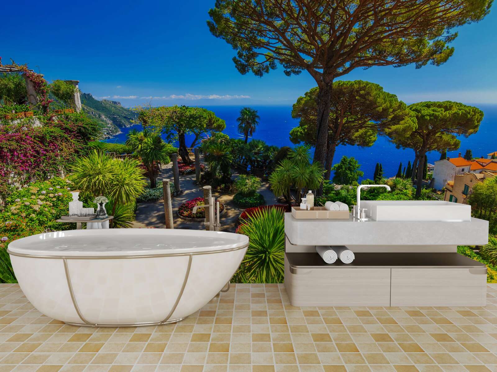 Papier peint charmante villa rufolo