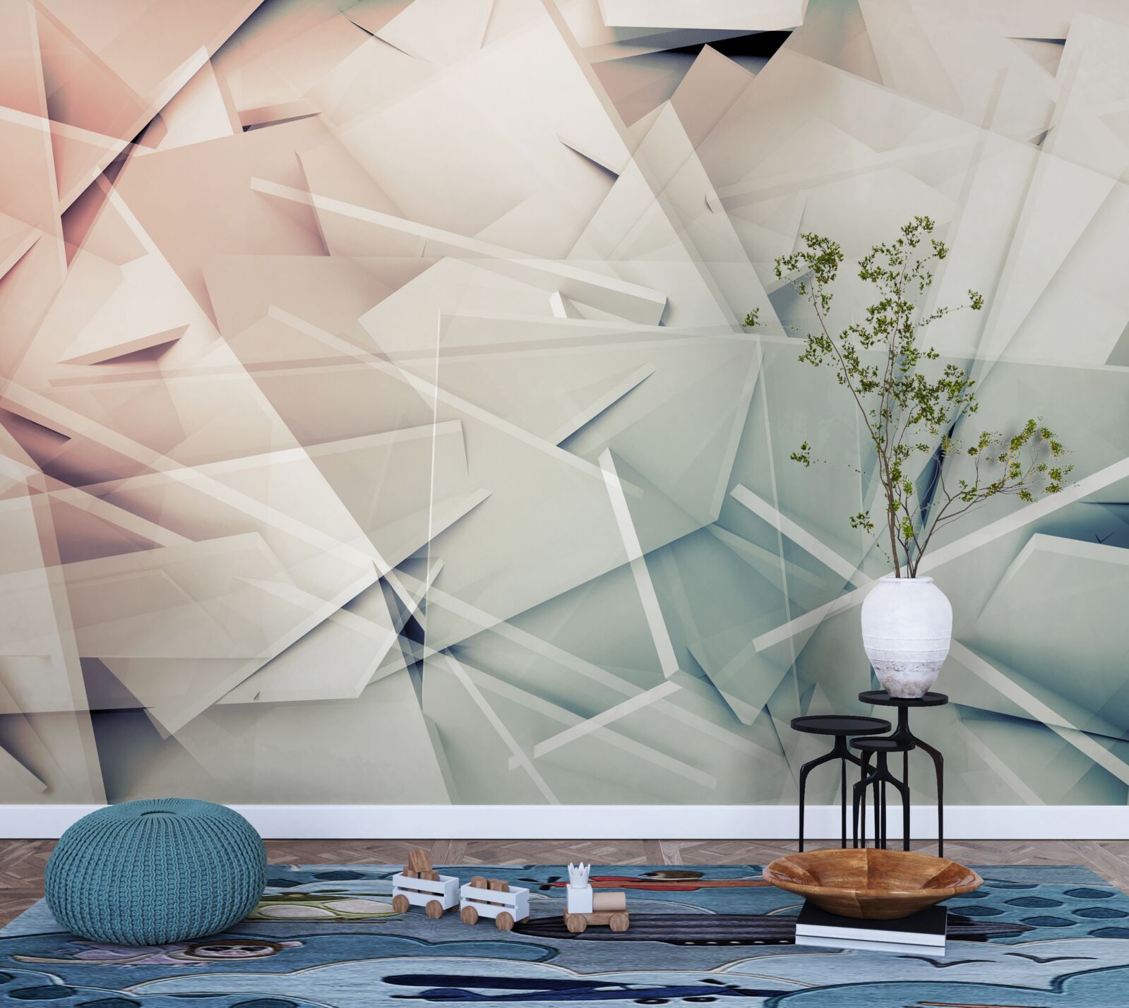 Papier peint grêle éclats de verre