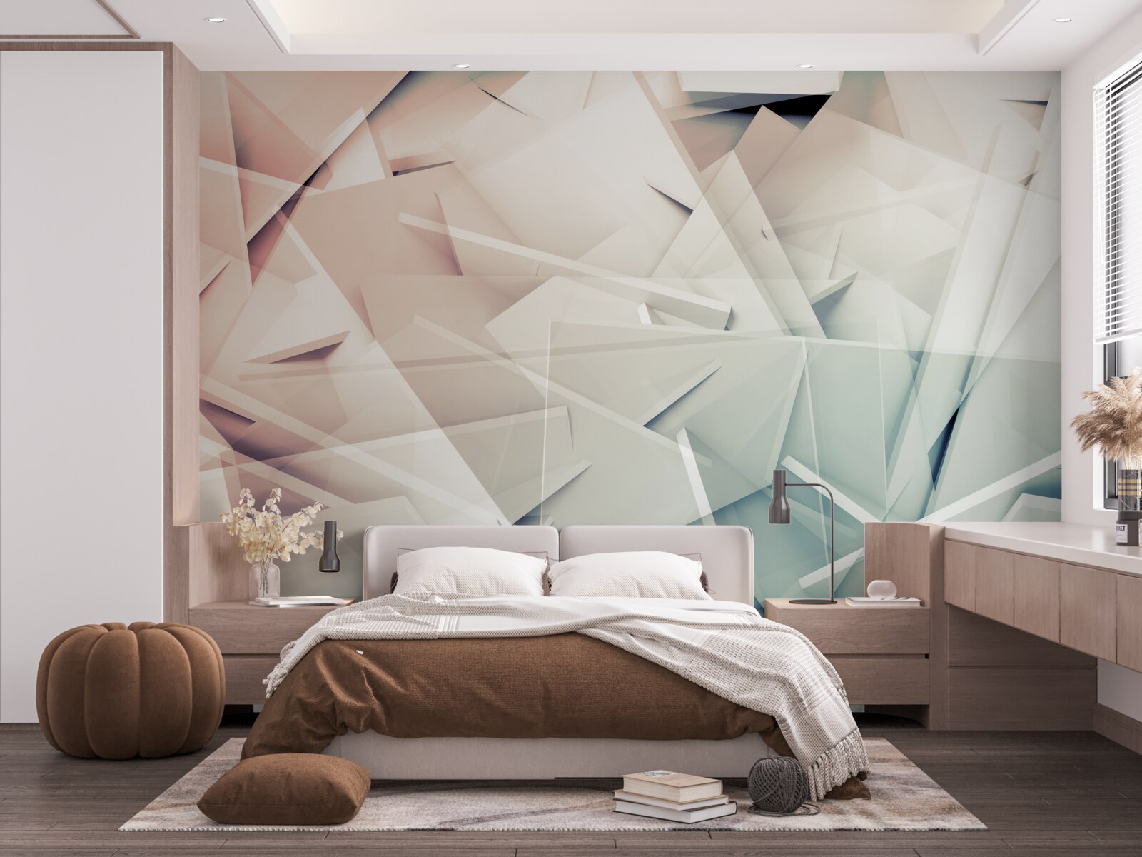 Papier peint grêle éclats de verre