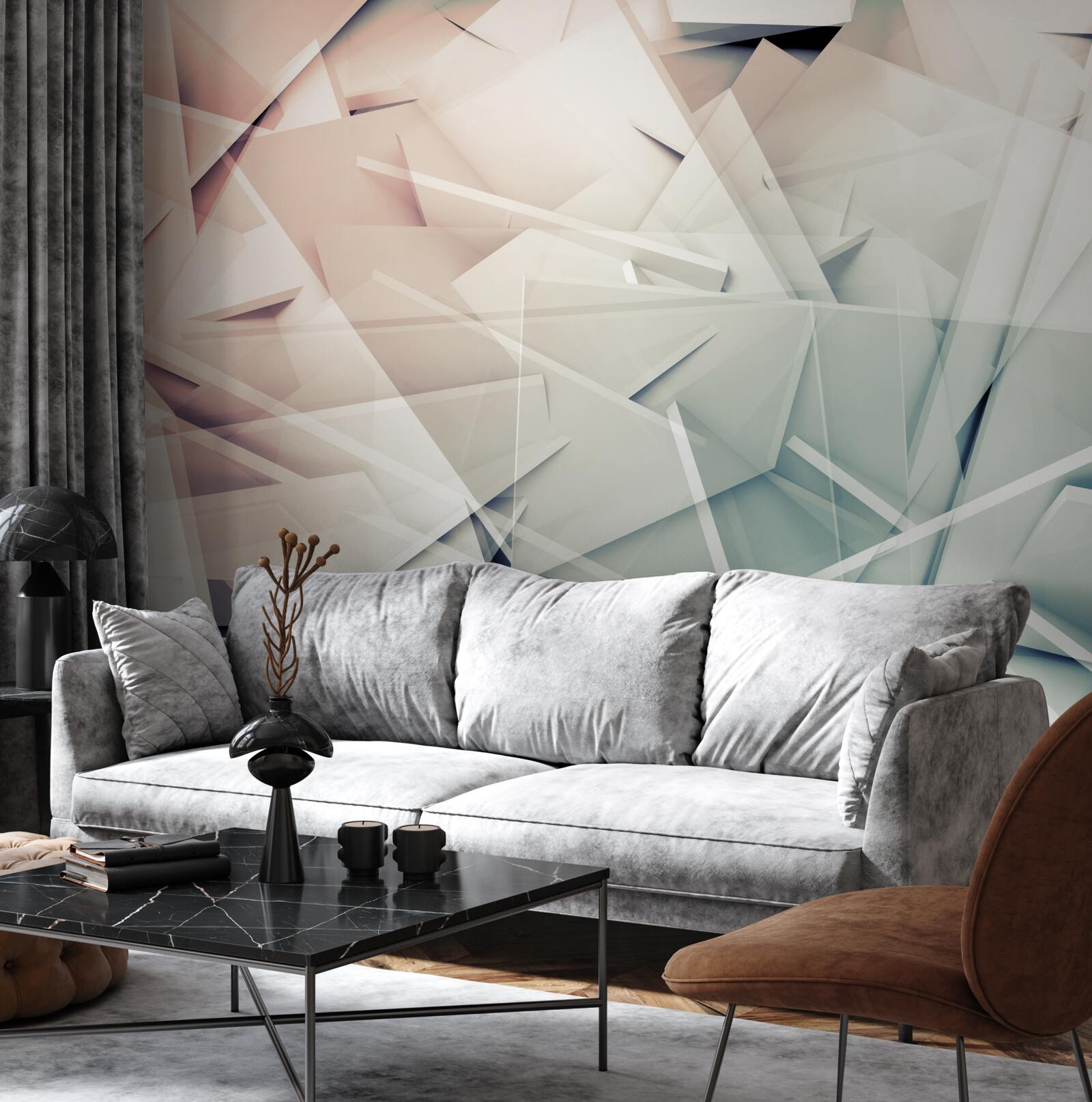 Papier peint grêle éclats de verre