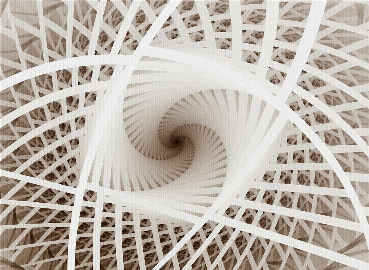 Papier peint filer un point de vue abstrait