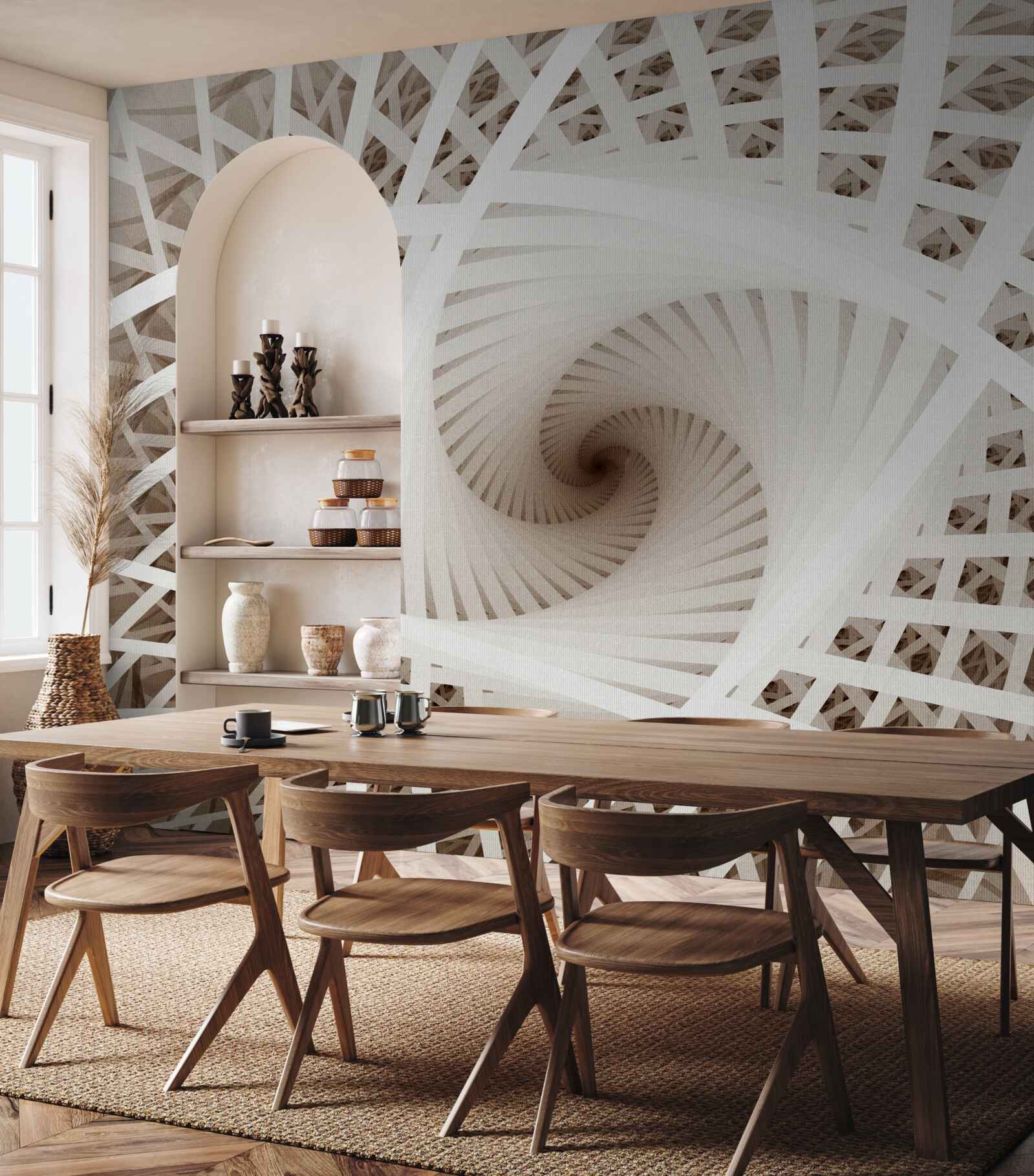 Papier peint filer un point de vue abstrait