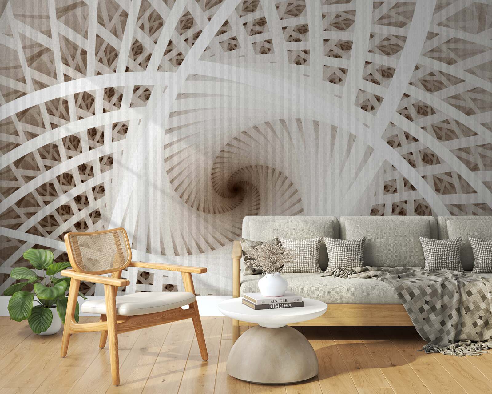 Papier peint filer un point de vue abstrait