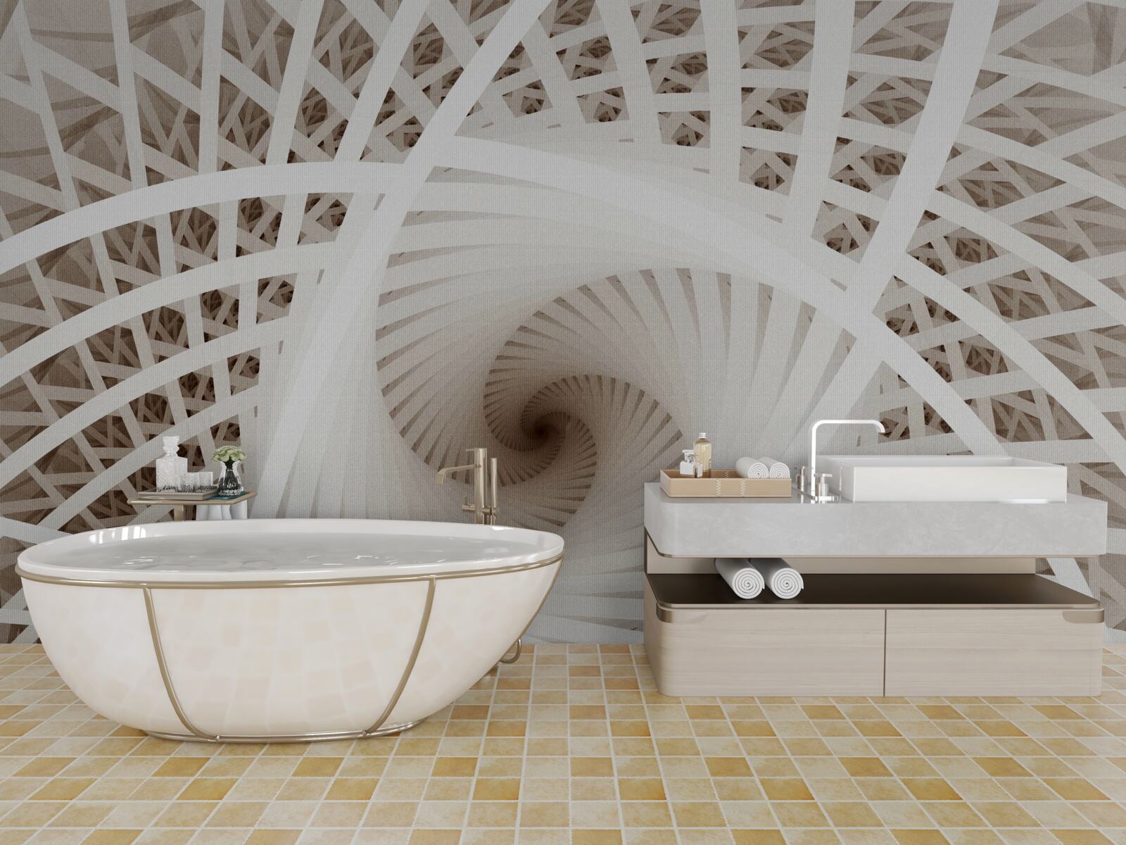 Papier peint filer un point de vue abstrait