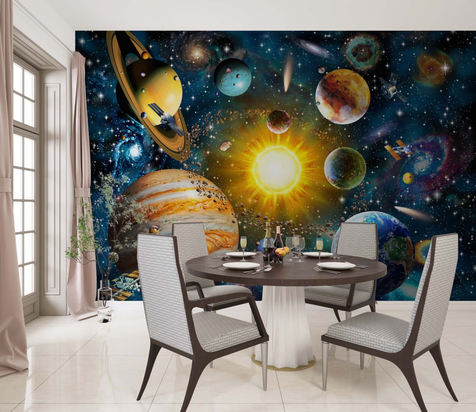 Papier peint l'esthétique des différents mondes