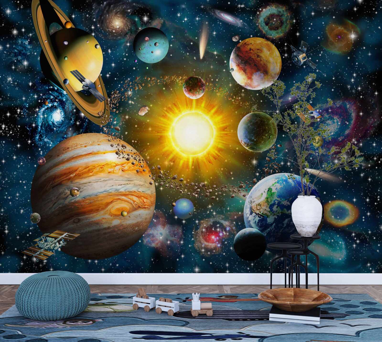 Papier peint l'esthétique des différents mondes