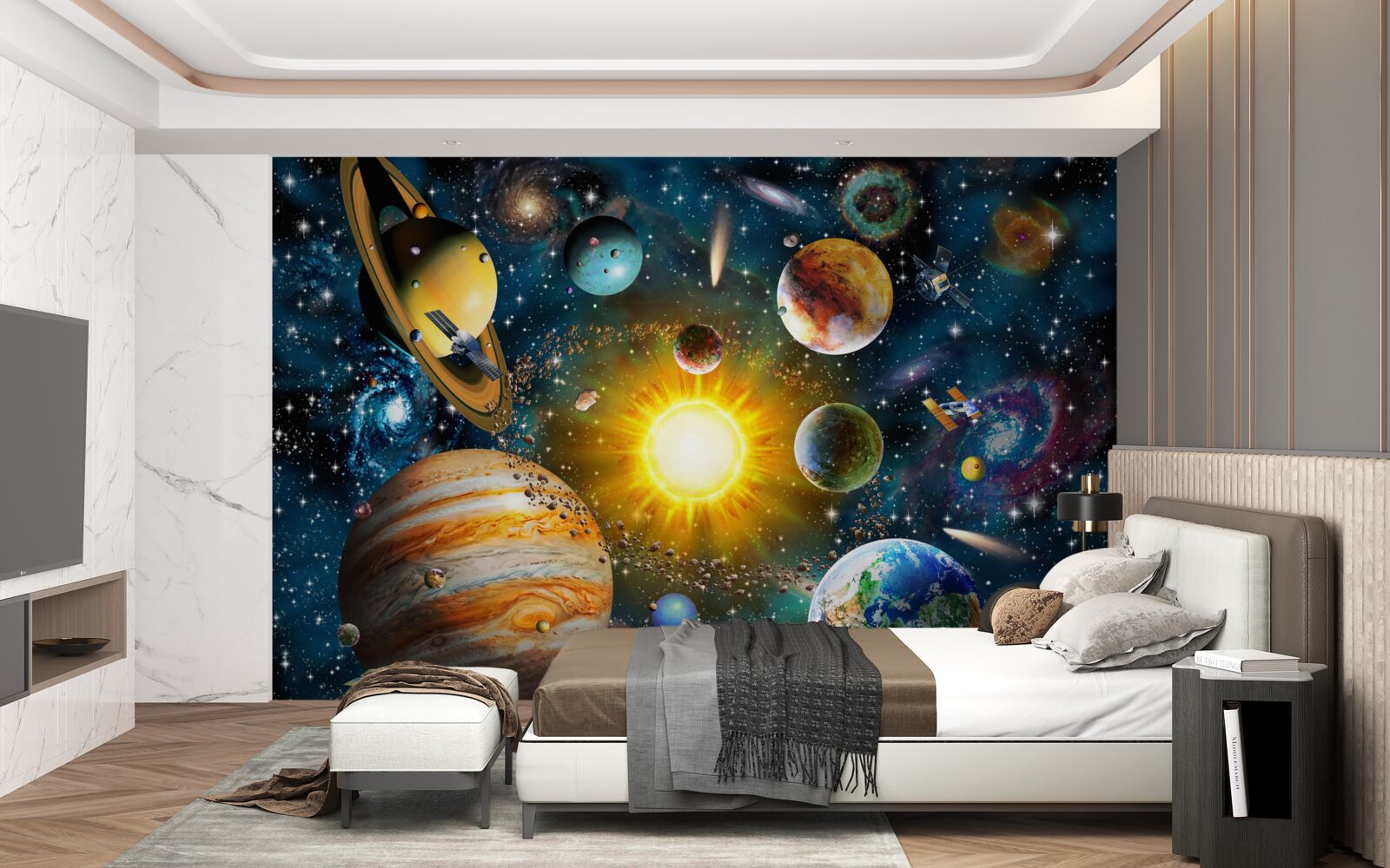 Papier peint l'esthétique des différents mondes