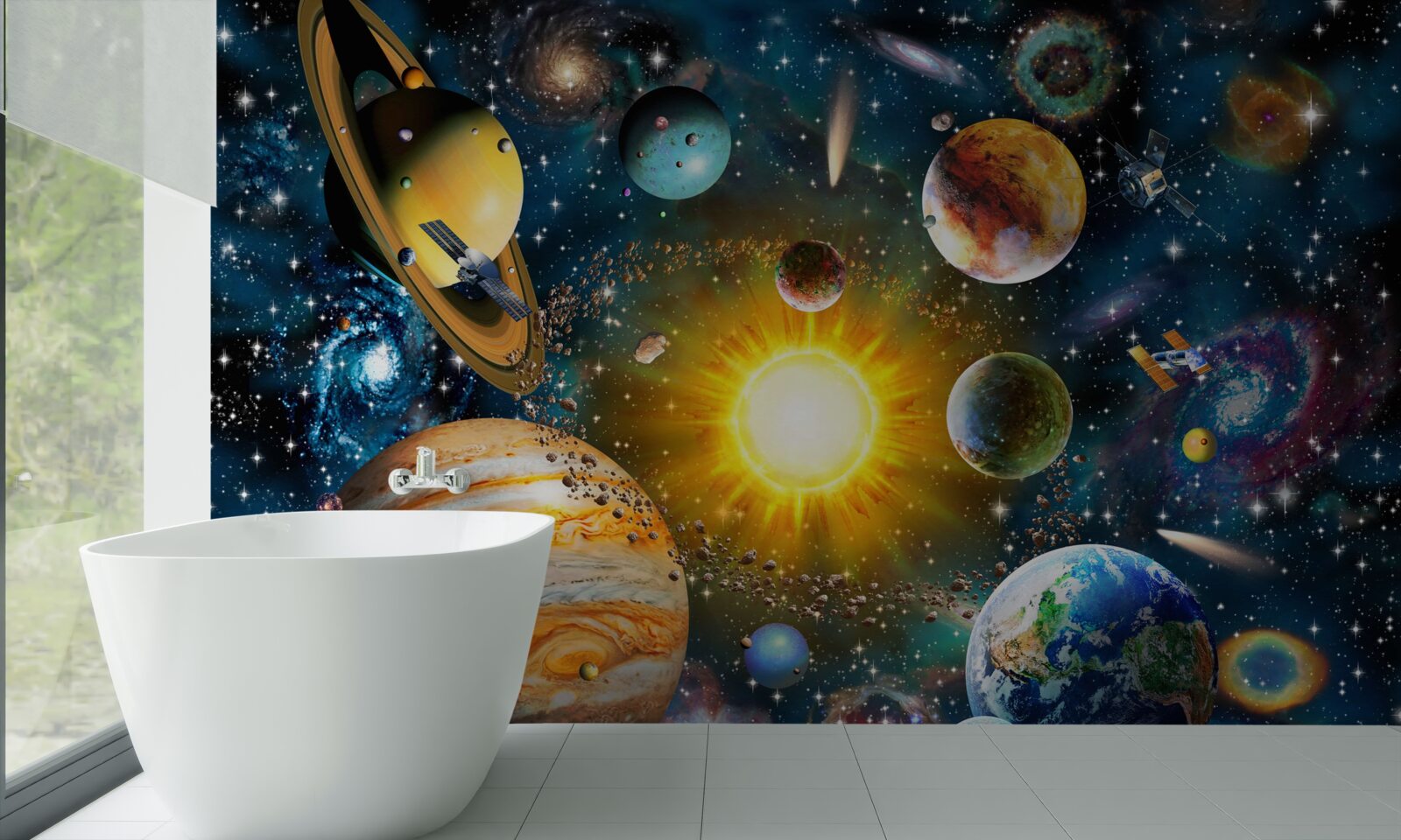 Papier peint l'esthétique des différents mondes