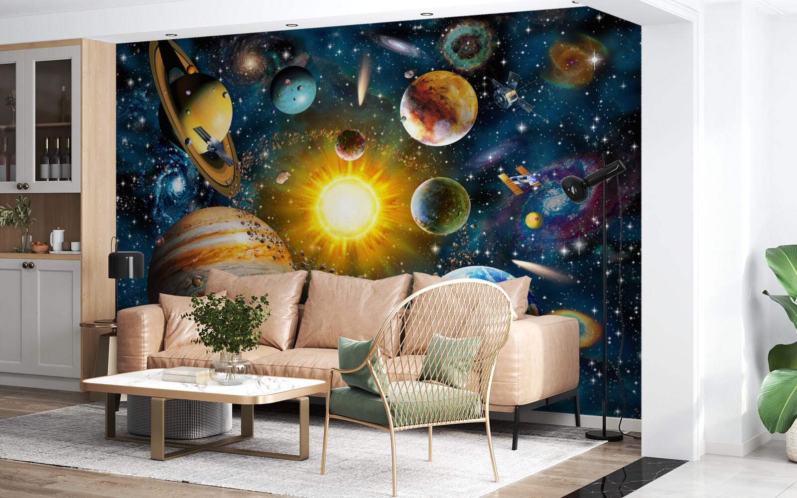 Papier peint l'esthétique des différents mondes