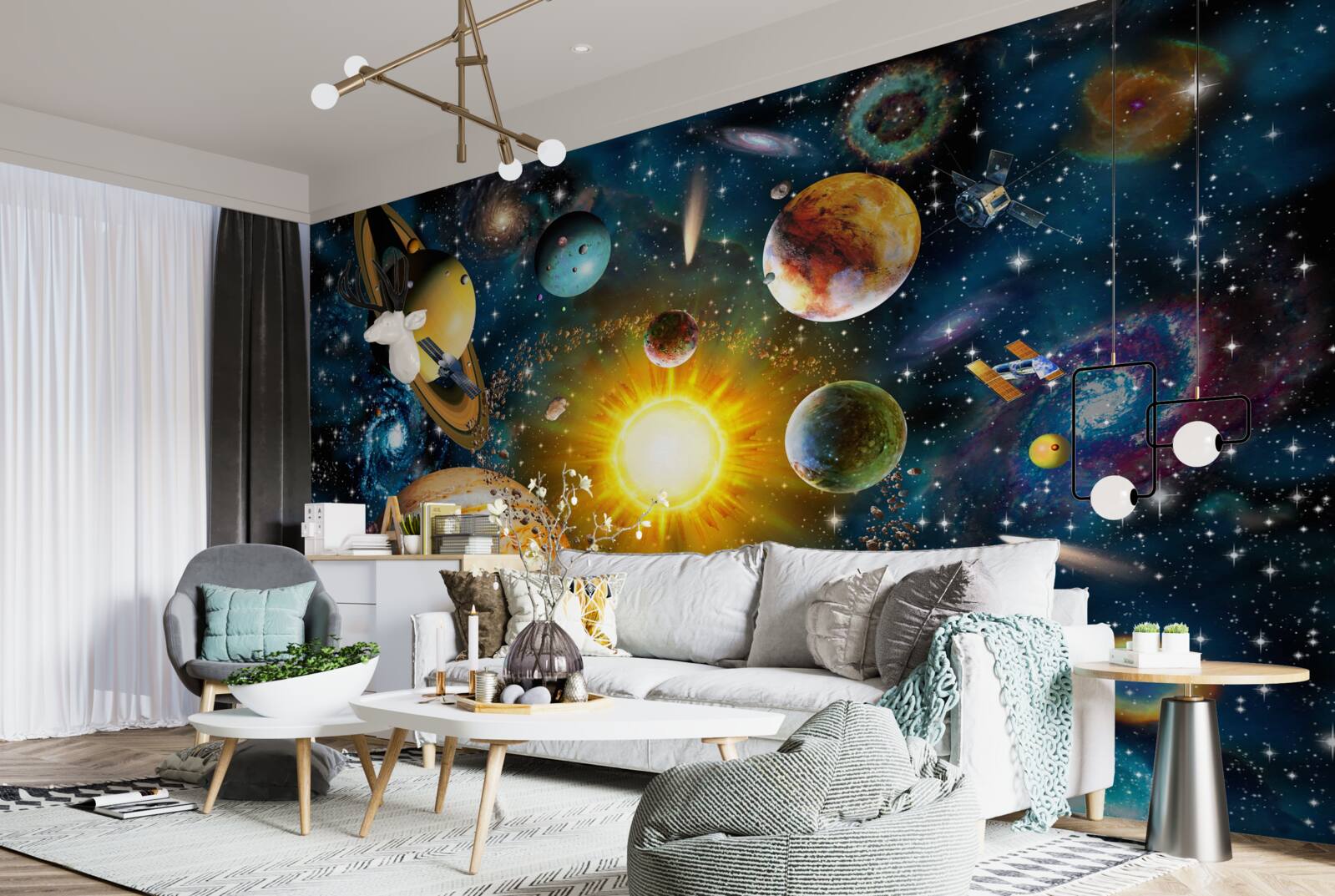 Papier peint l'esthétique des différents mondes