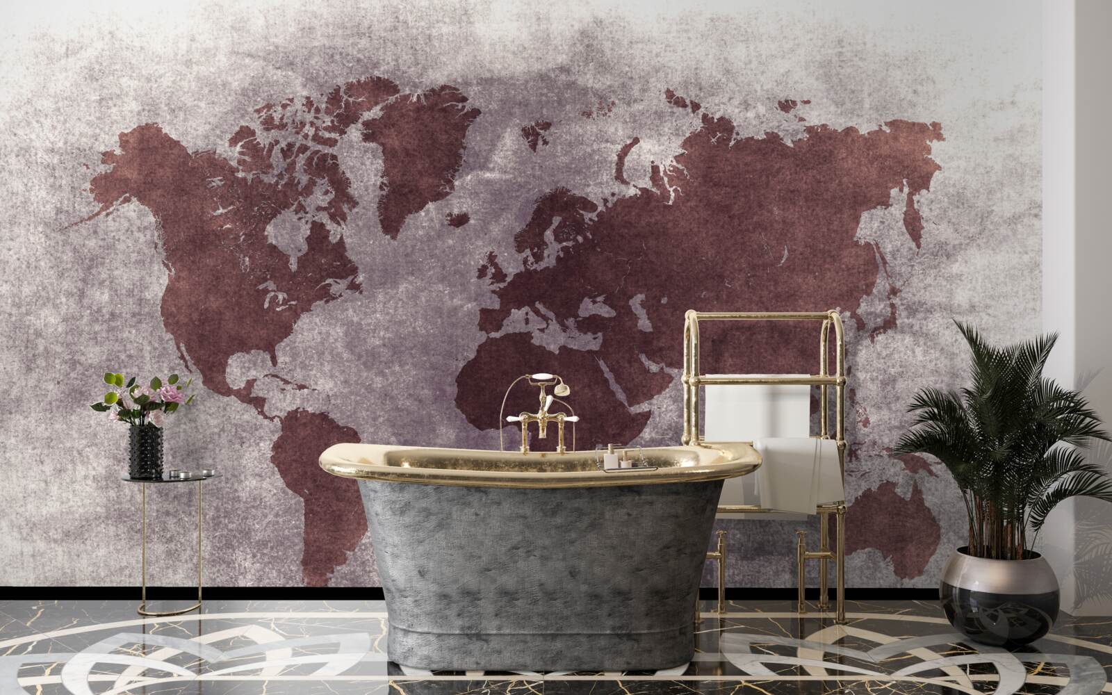 Papier peint entre les cartes du monde