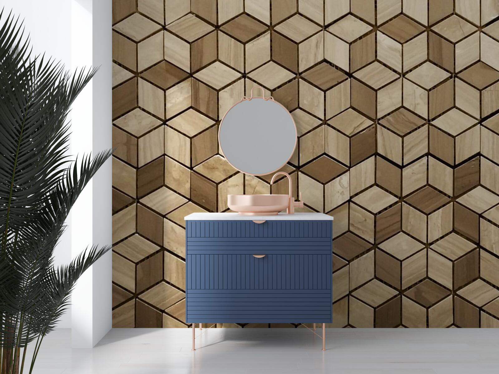 Papier peint les quadrilatères et les rhomboïdes se coupent