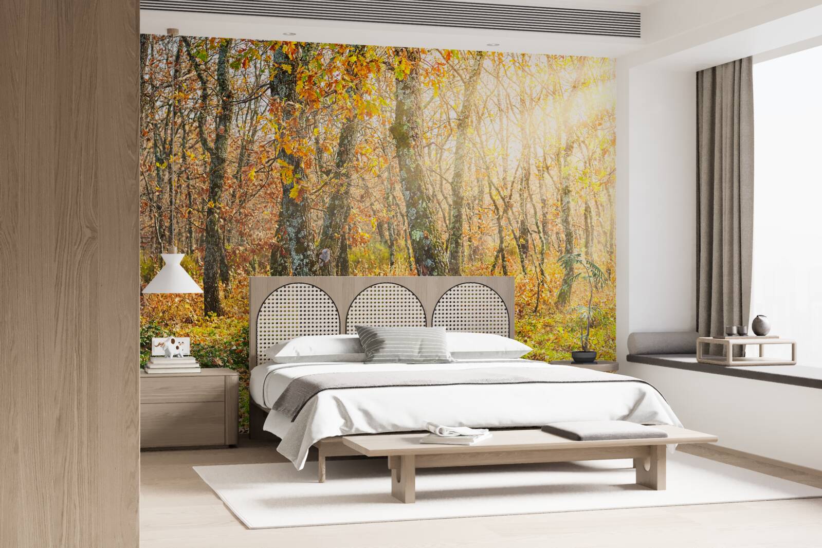 Papier peint Aube dans le maquis d'automne