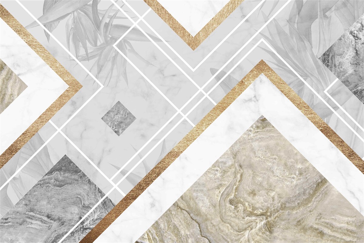 Papier peint lignes rectangulaires sur marbre