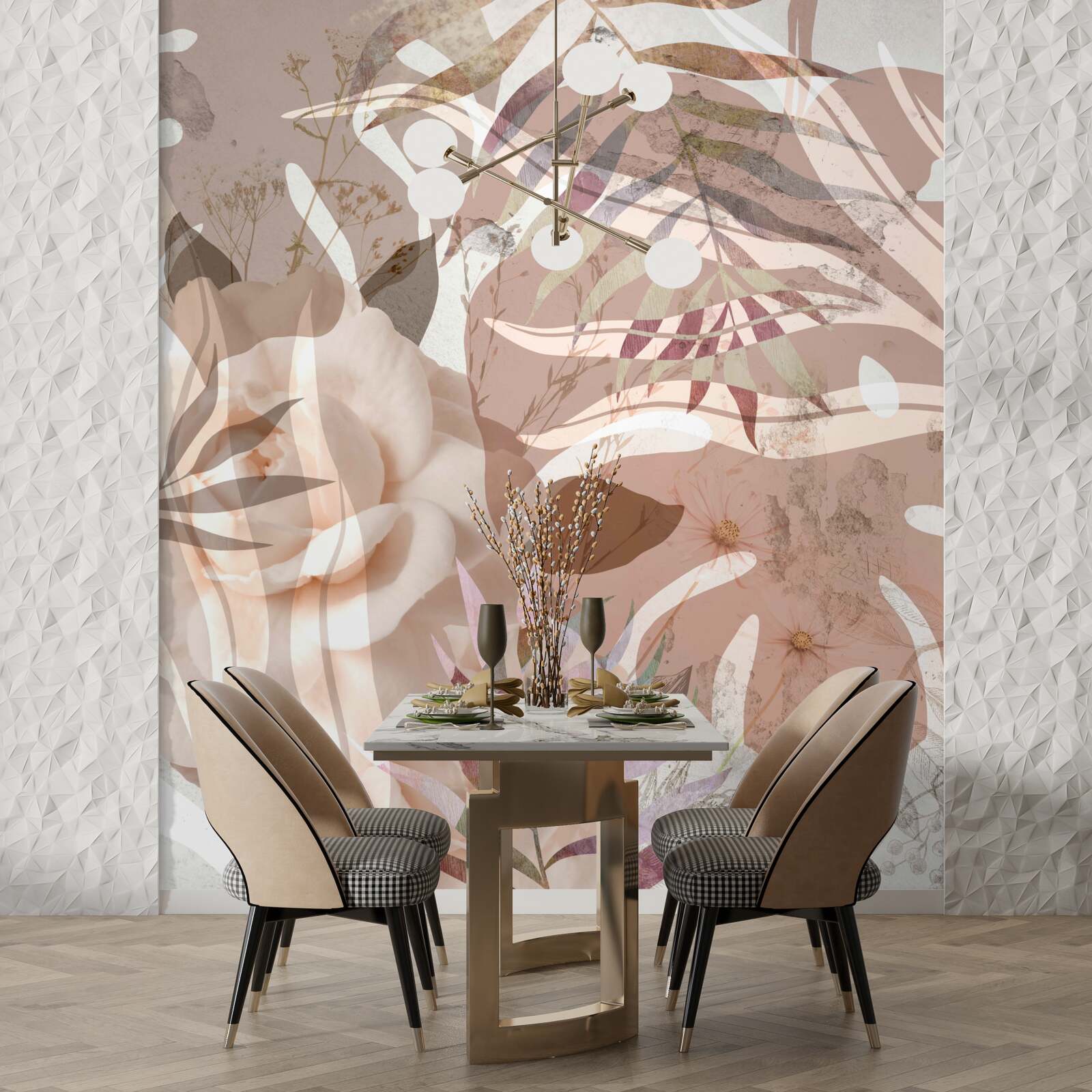 Papier peint diversité des feuillages tropicaux