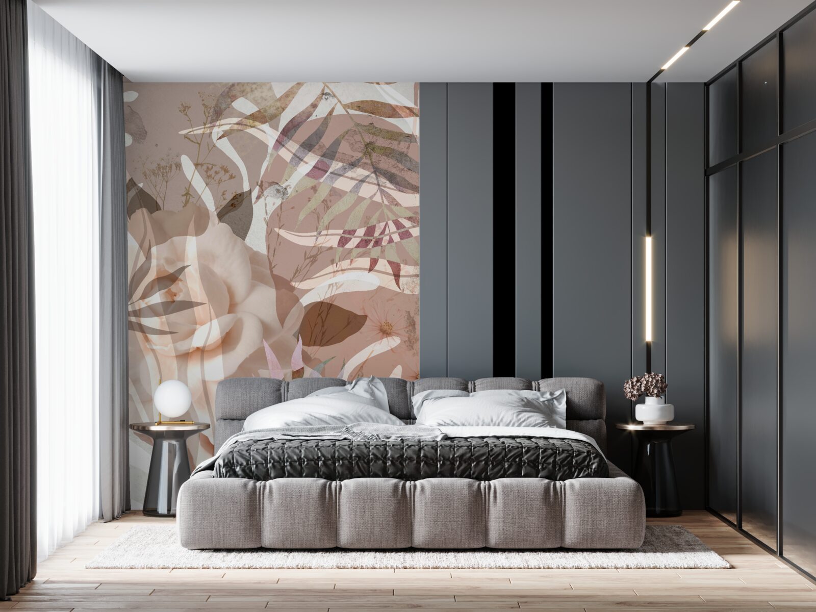 Papier peint diversité des feuillages tropicaux