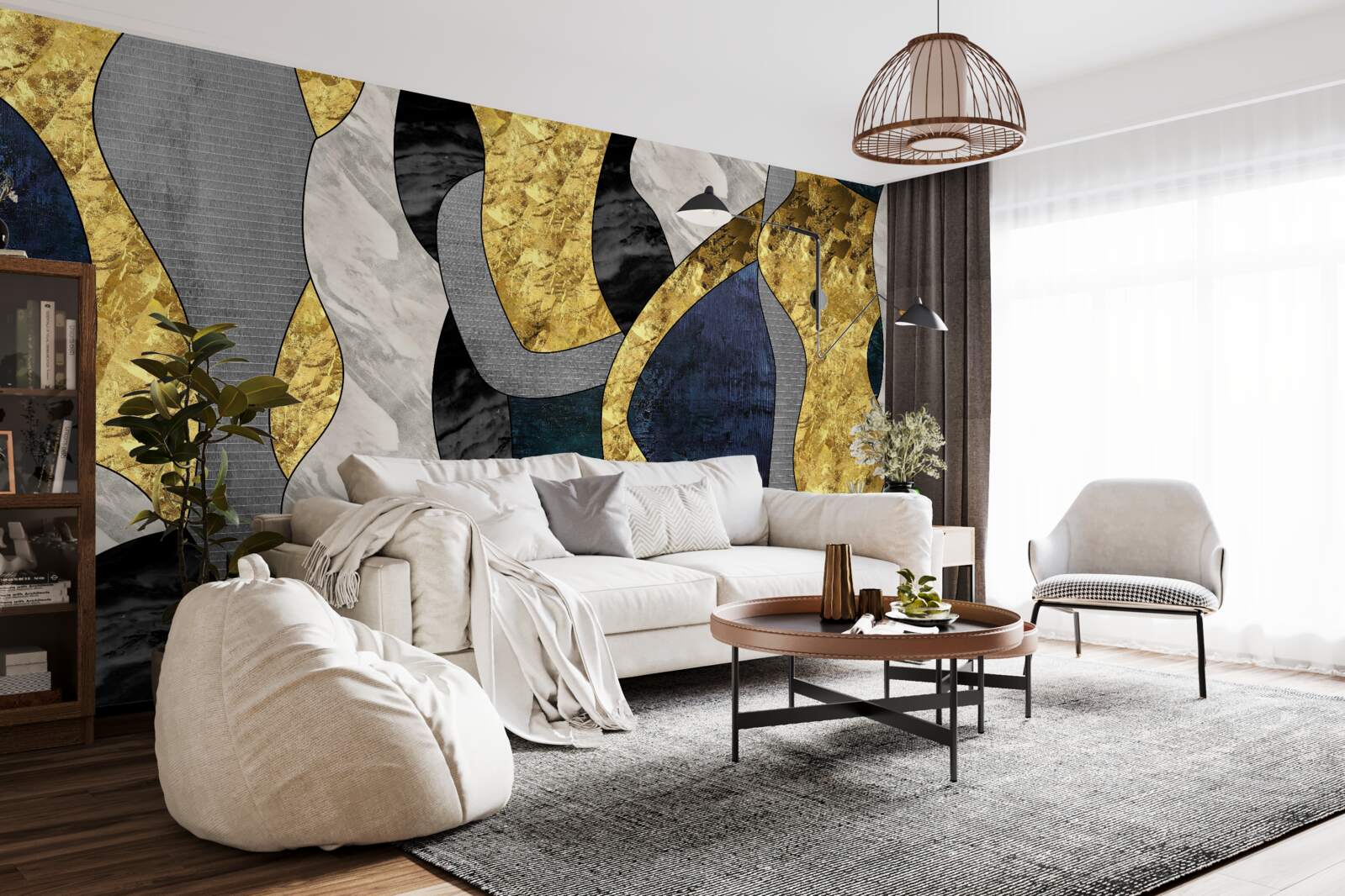 Papier peint femme dans l'élément liquide