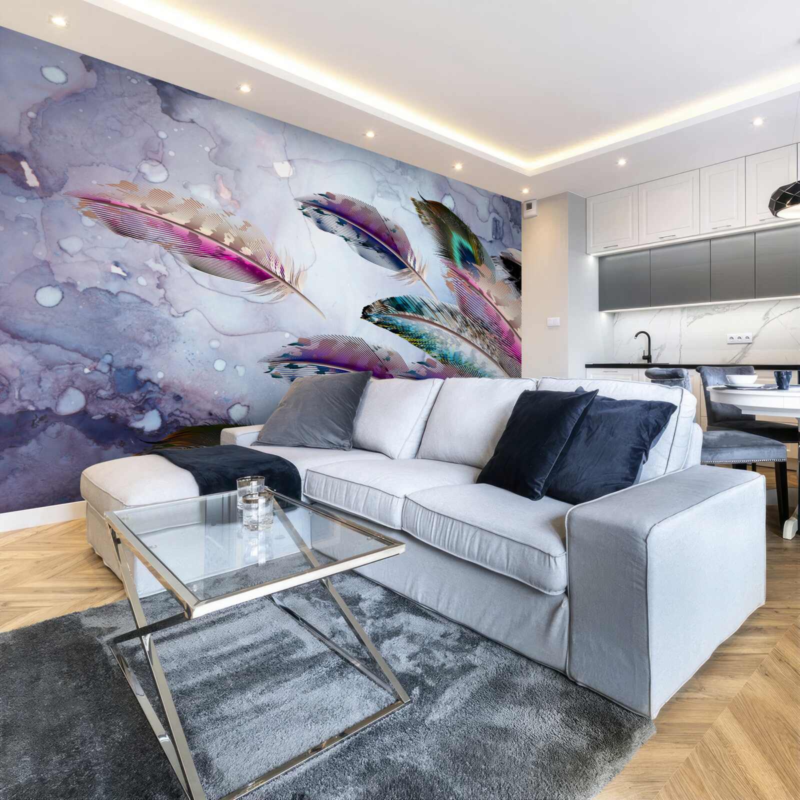 Papier peint le plumage de l'oiseau magique