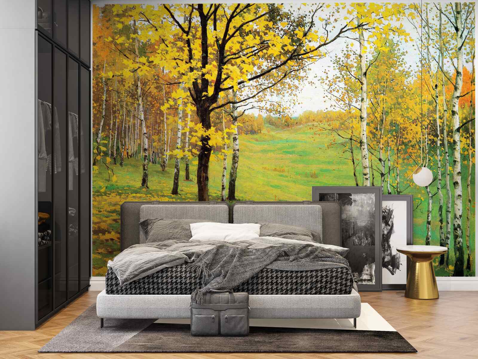 Papier peint La forêt d'automne se pare de teintes étonnantes