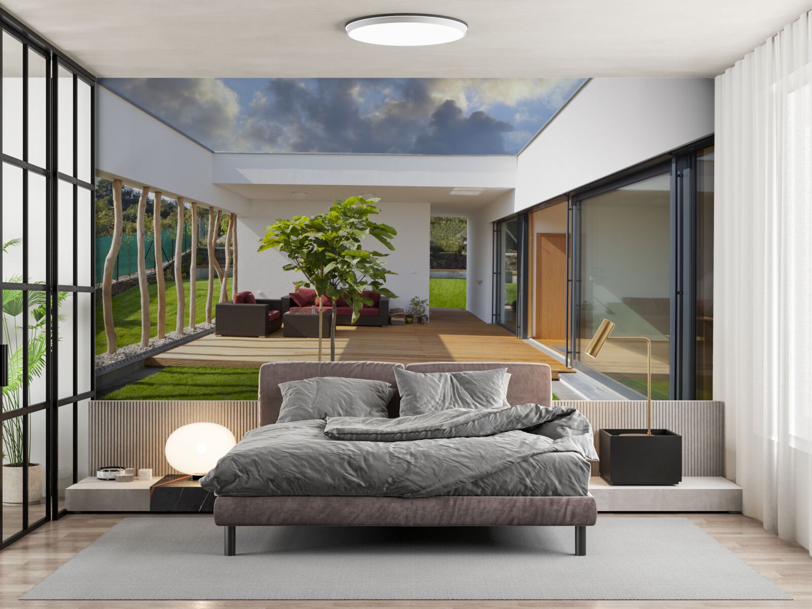 Papier peint modernisation de l'aménagement intérieur d'une maison privée