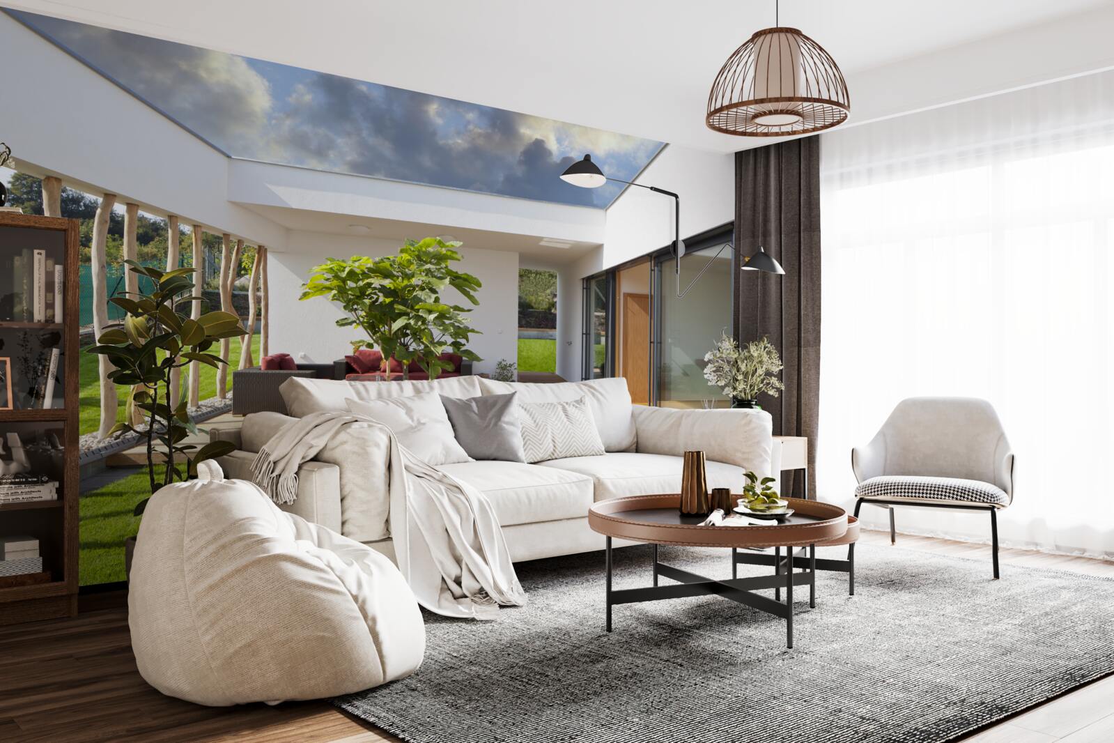 Papier peint modernisation de l'aménagement intérieur d'une maison privée