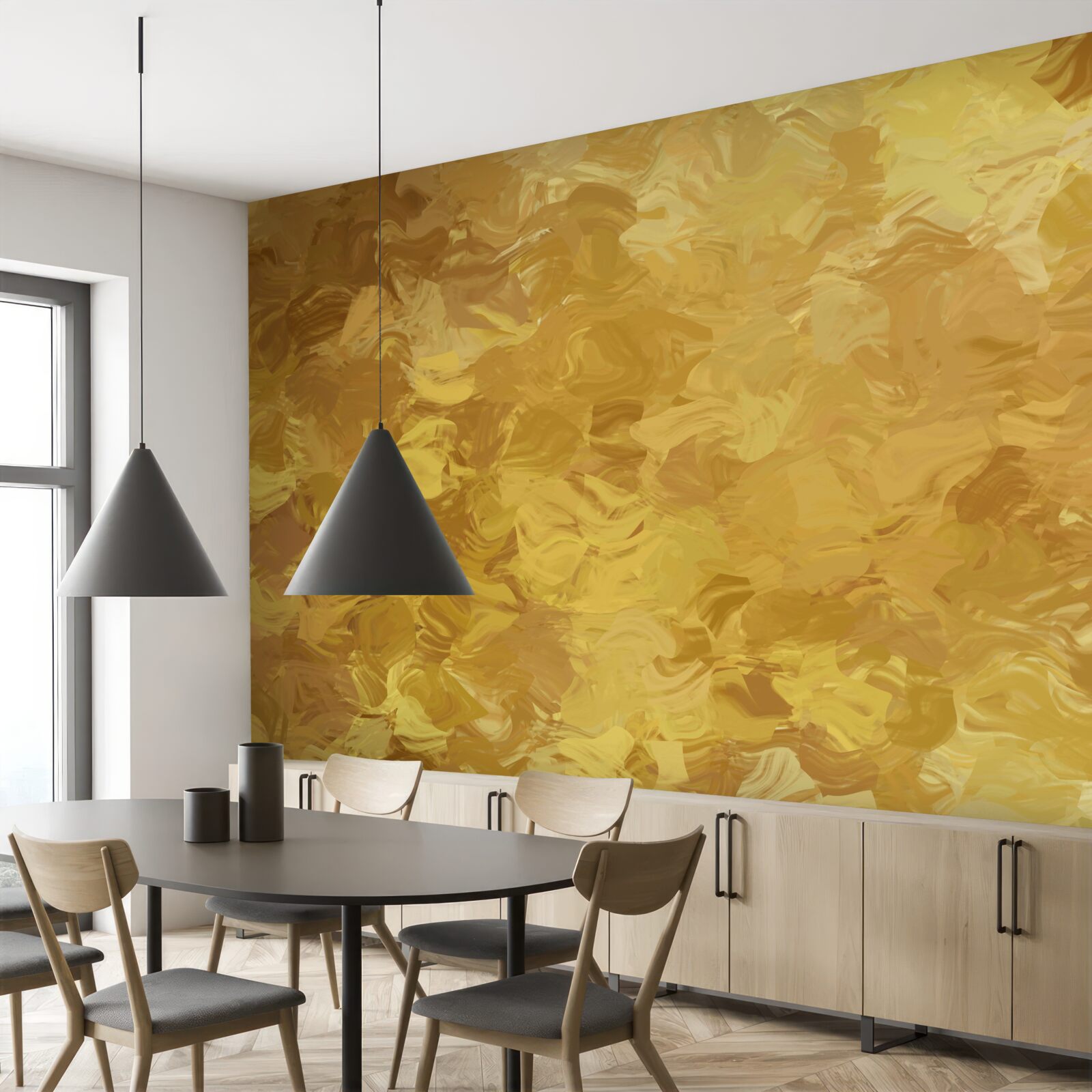 Papier peint arrière-plan avec texture dorée