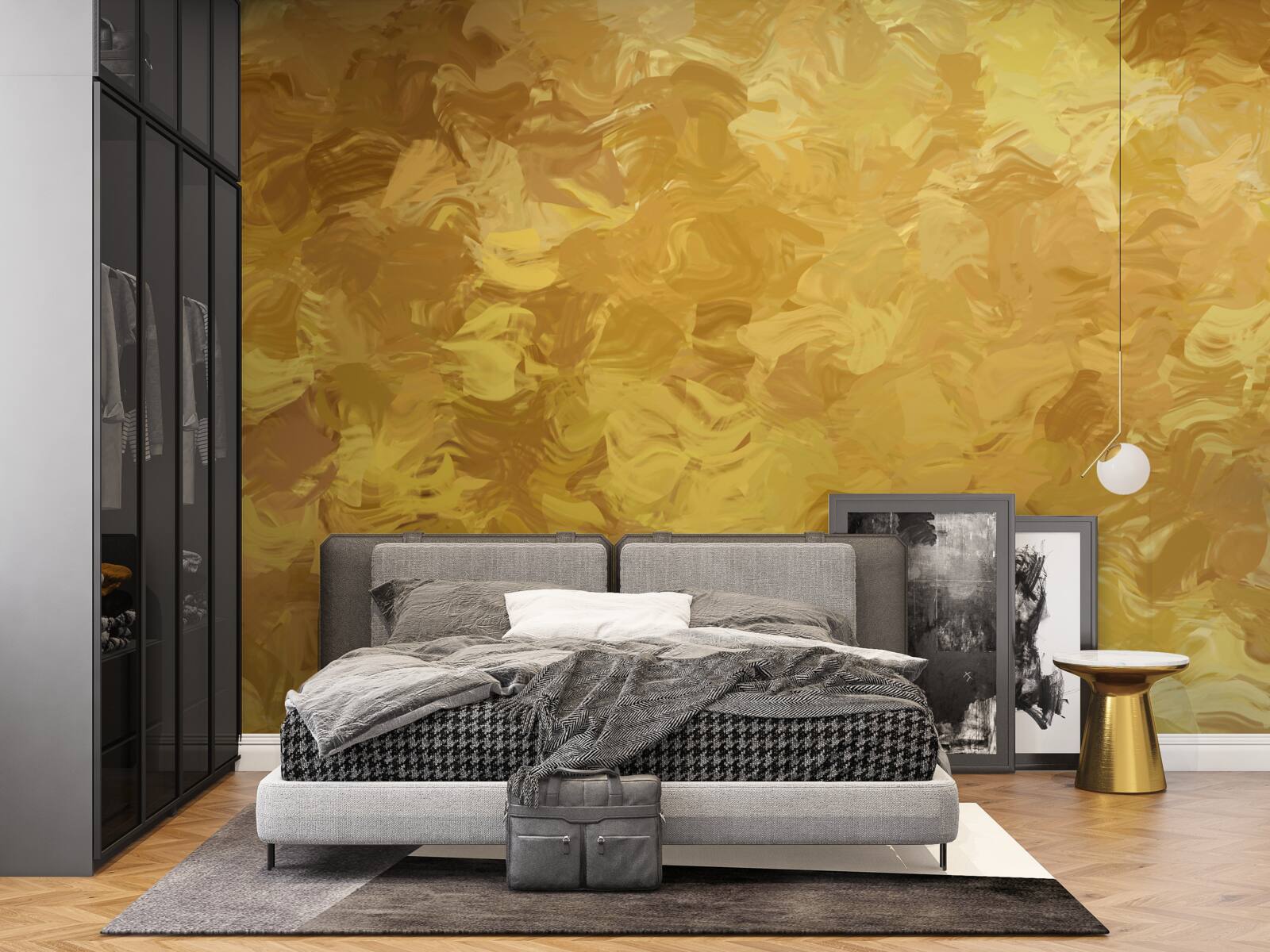 Papier peint arrière-plan avec texture dorée