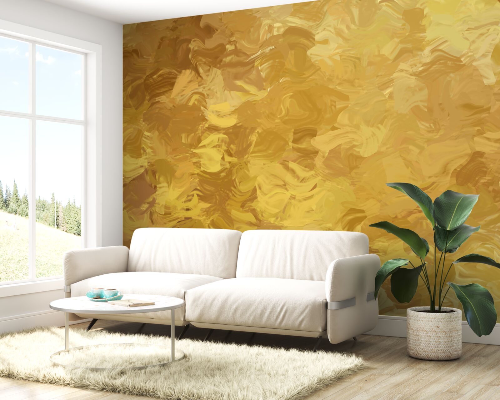 Papier peint arrière-plan avec texture dorée