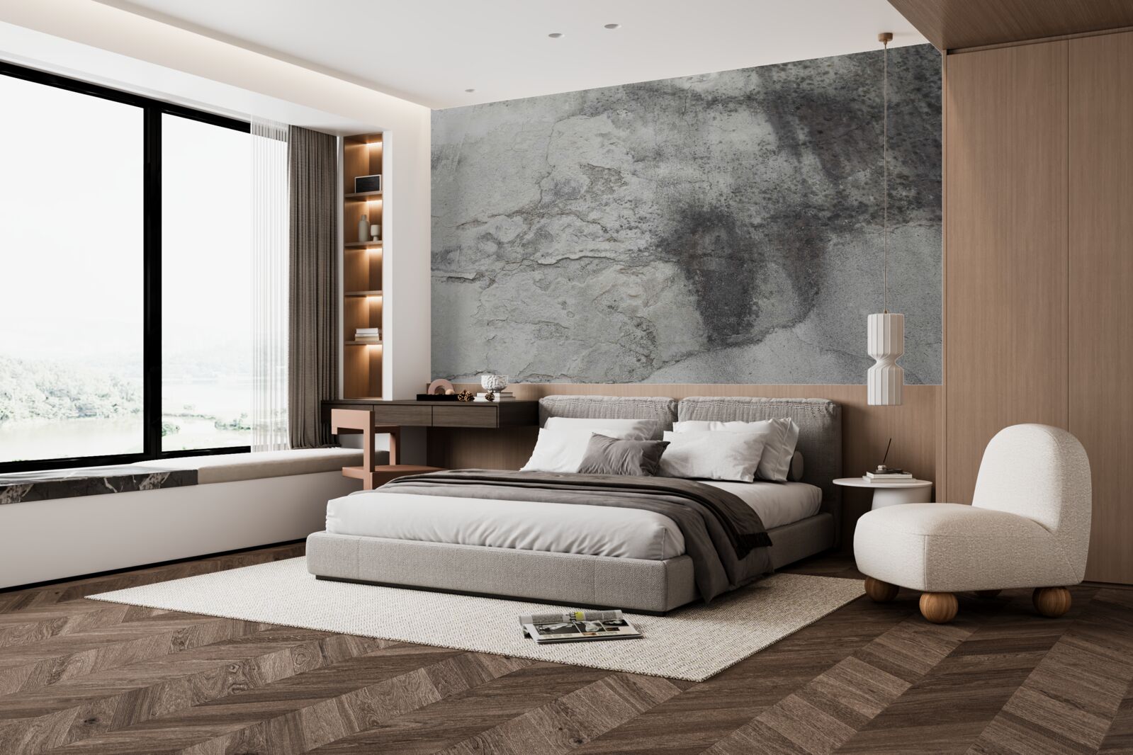 Papier peint texture grise des déchets