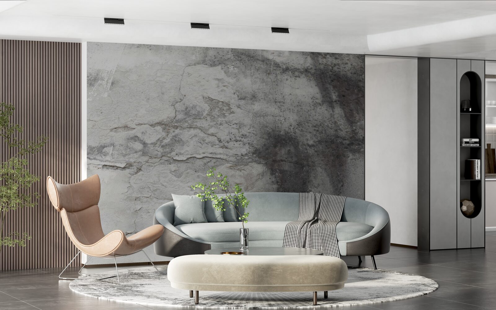 Papier peint texture grise des déchets