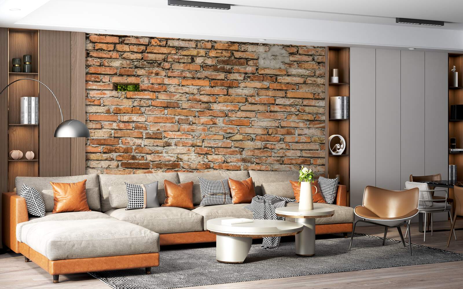 Papier peint Un mur dont les briques tombent et ont perdu leur fraîcheur