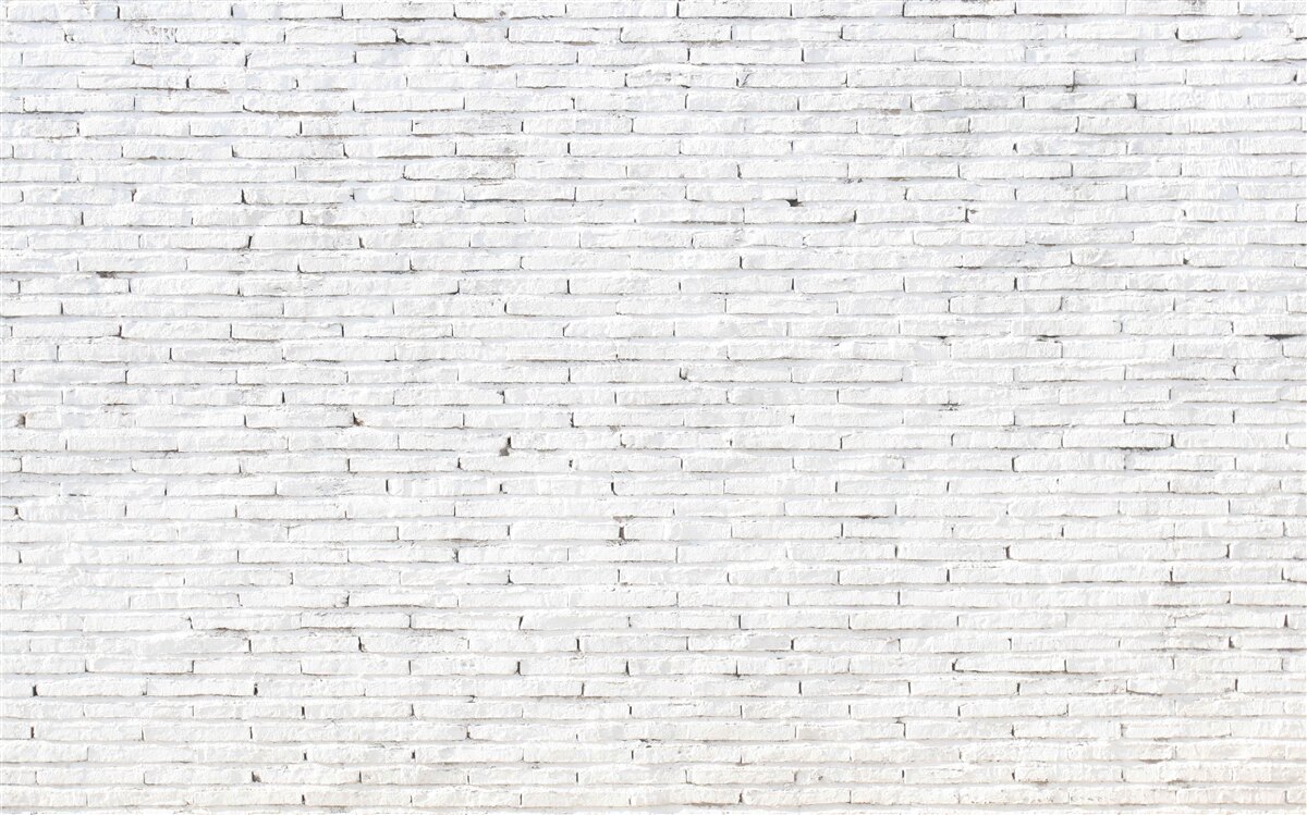 Papier peint Le mur est en brique, d'un blanc parfait