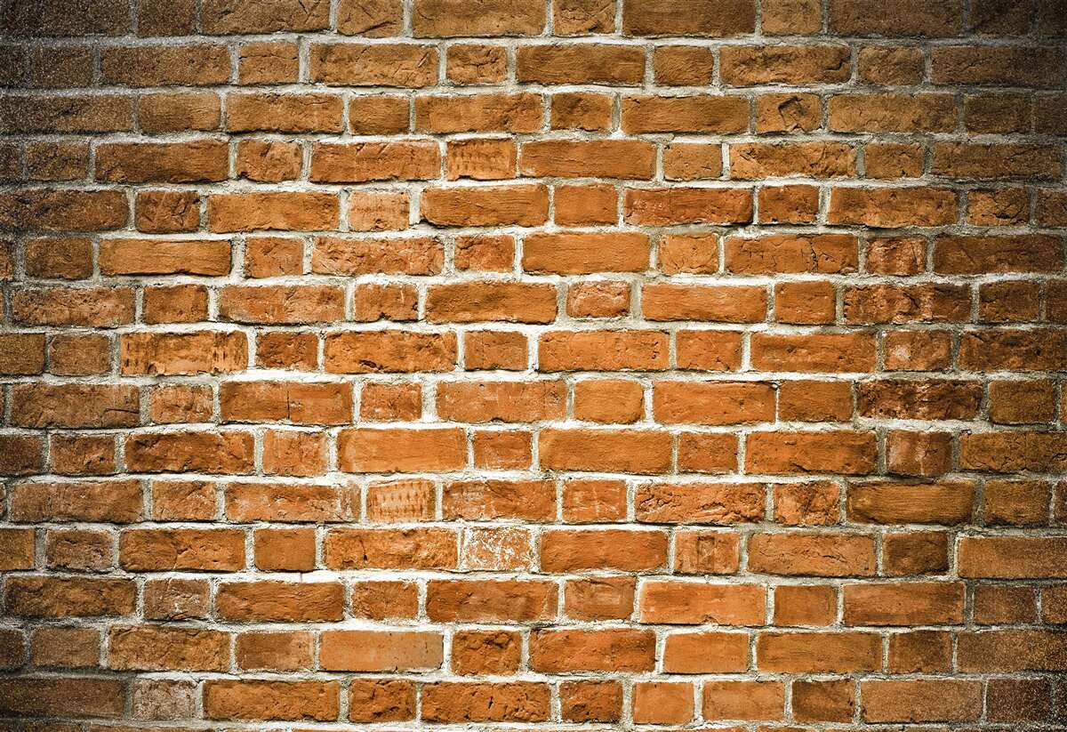 Papier peint mur de briques brunes