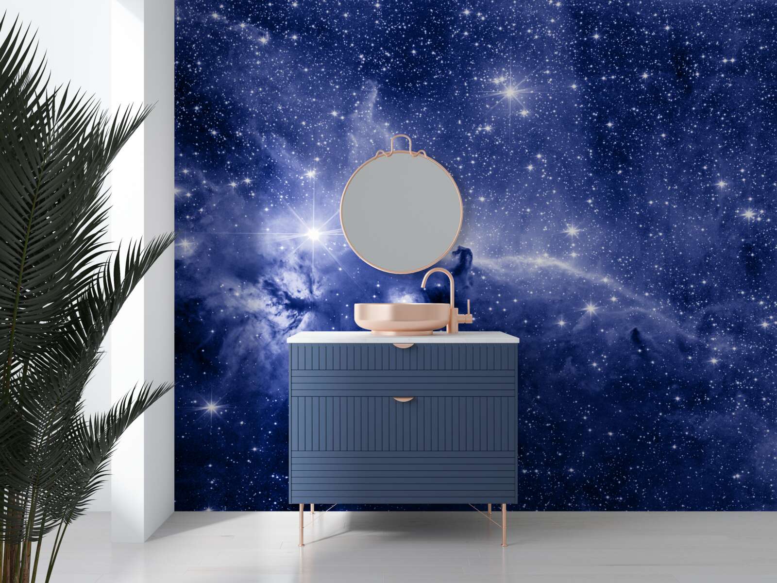 Papier peint une nuit remplie d'étoiles cosmiques