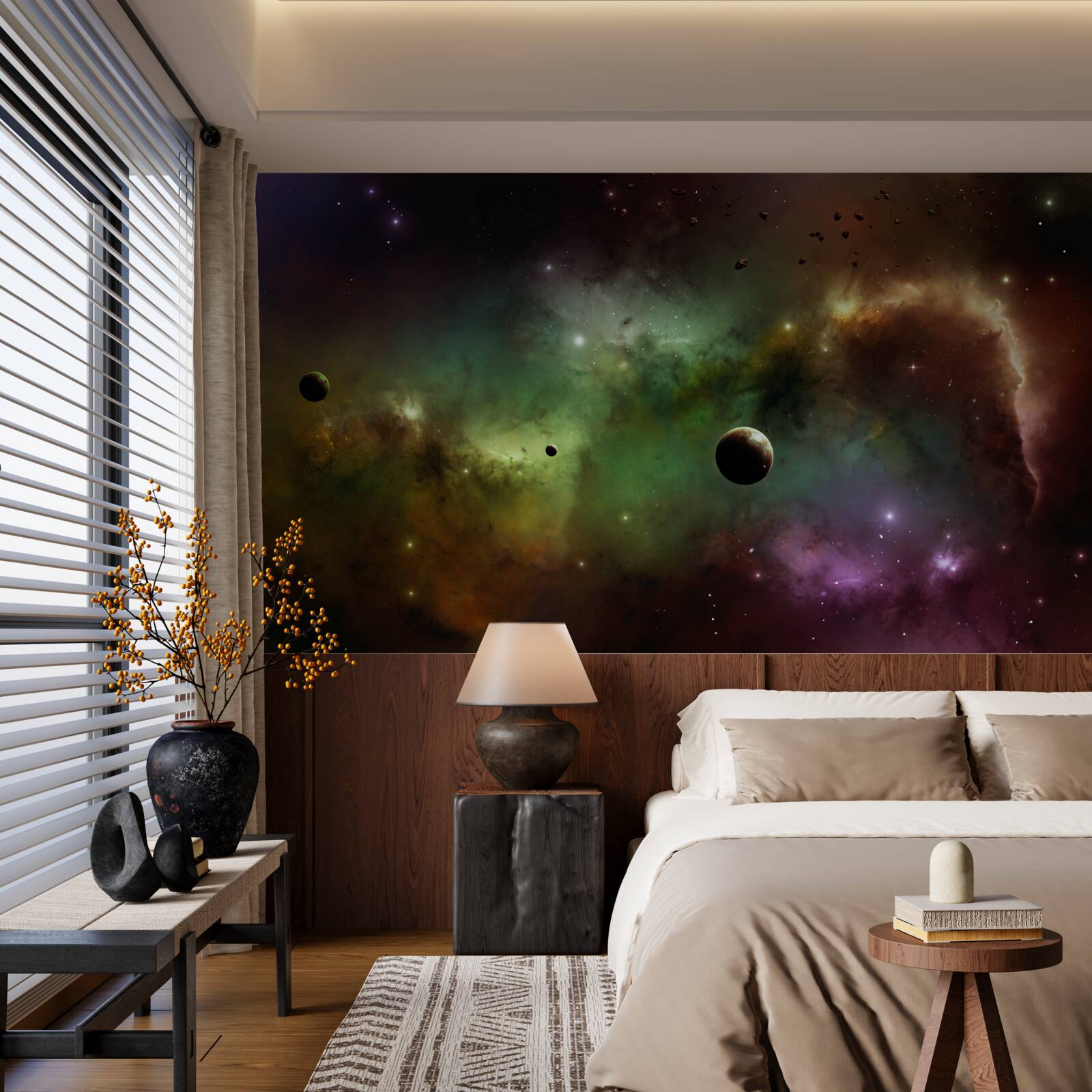 Papier peint un univers multicolore unique