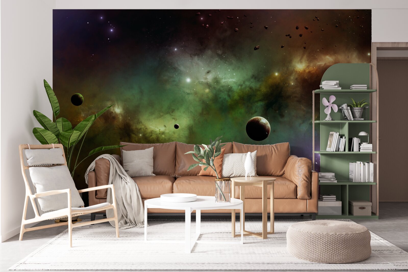 Papier peint un univers multicolore unique