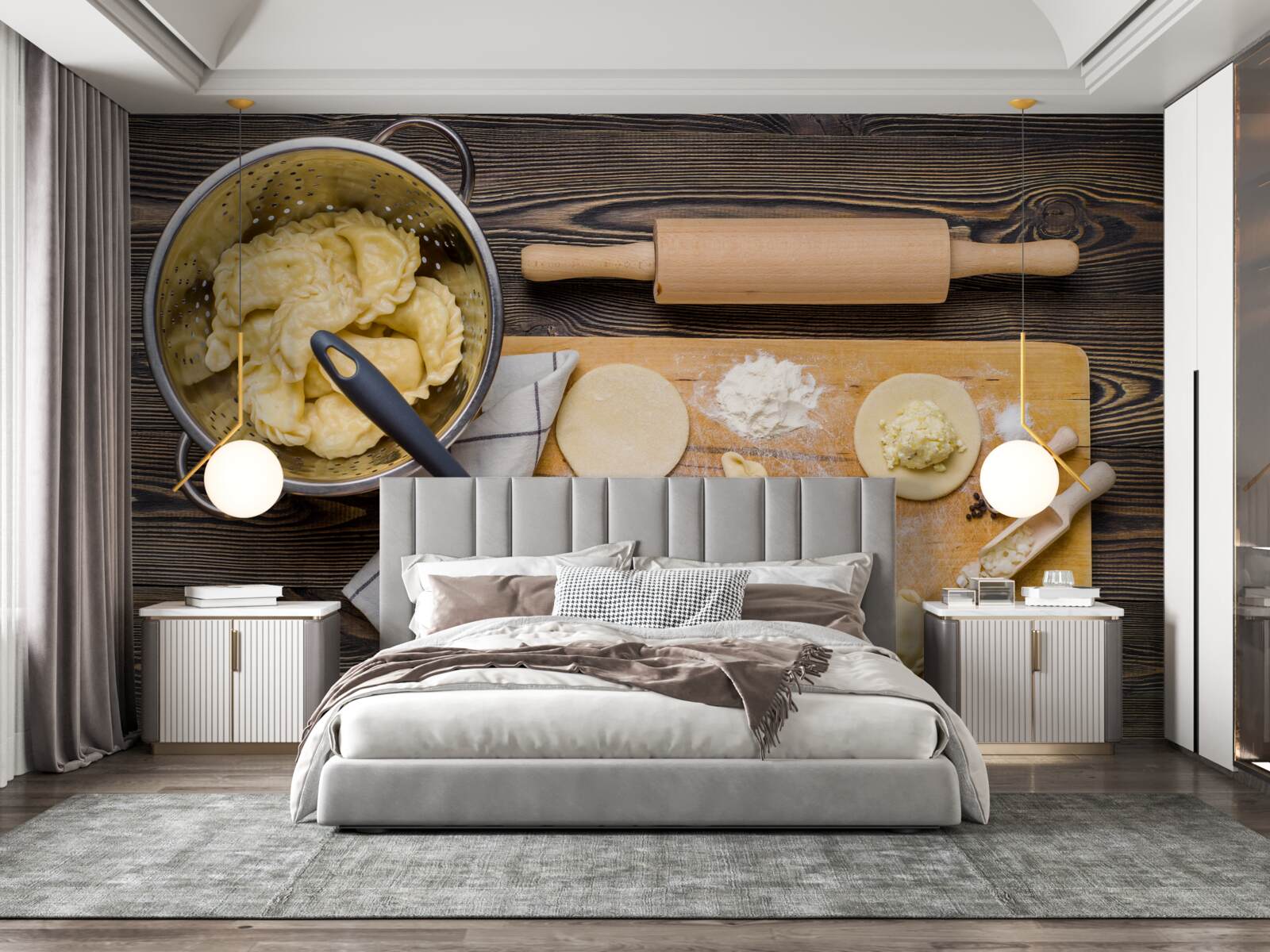 Papier peint le processus minutieux de préparation des boulettes