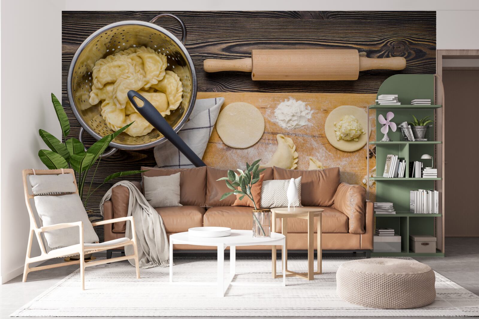 Papier peint le processus minutieux de préparation des boulettes