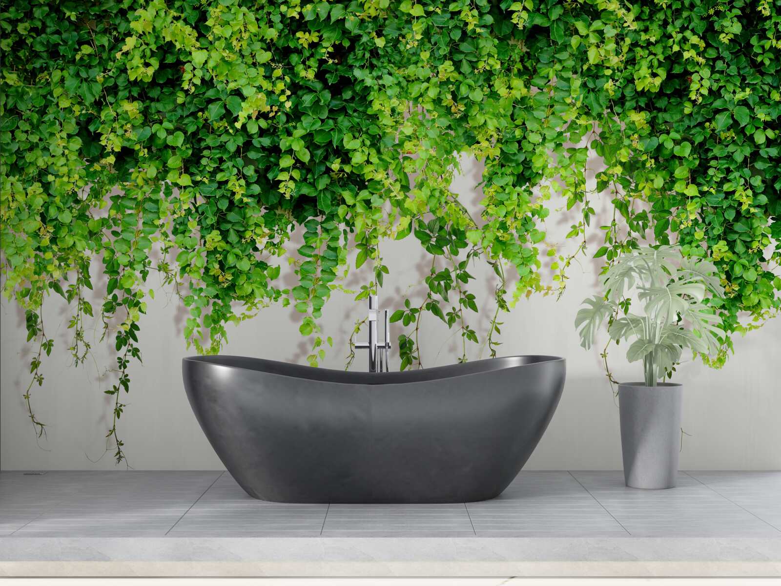 Papier peint les plantes suspendues sont vert clair