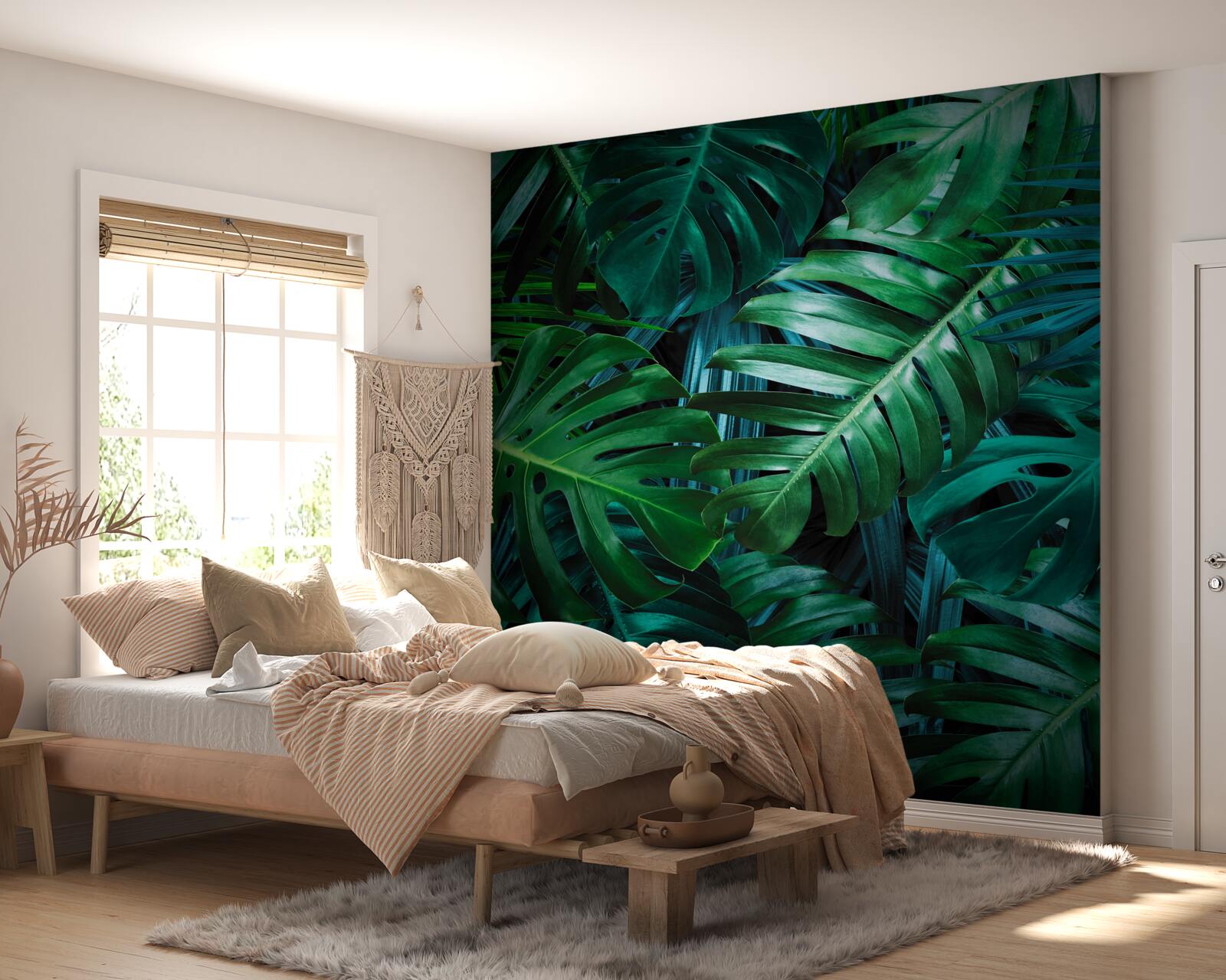 Papier peint l'intensité des nuances de vert de la forêt tropicale