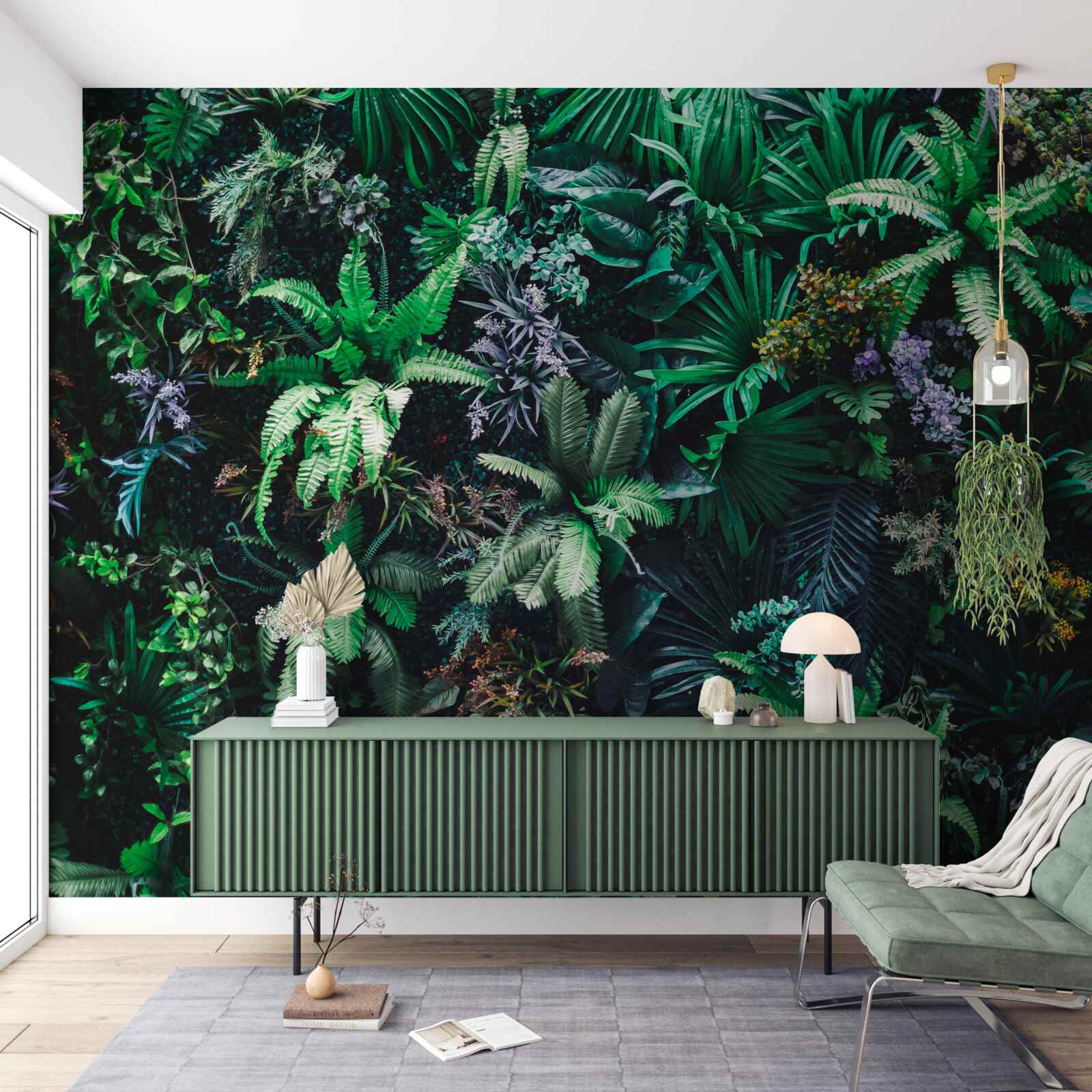 Papier peint la flore et la faune des forêts tropicales