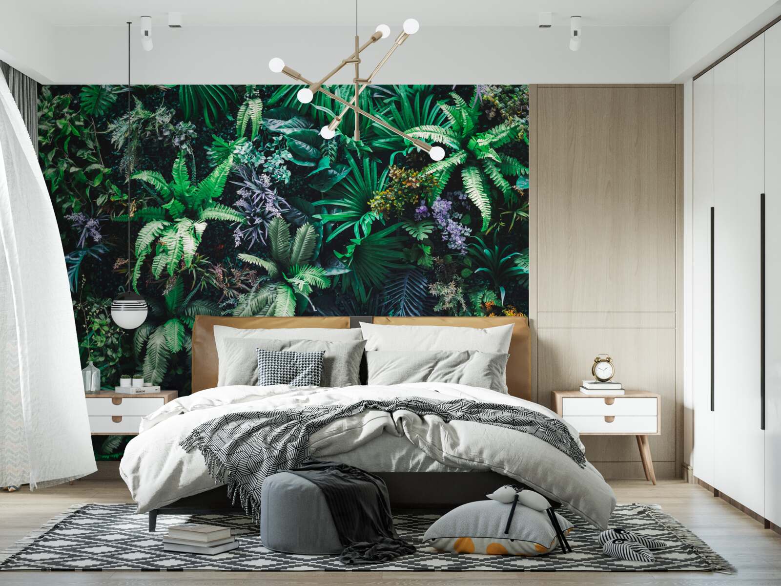 Papier peint la flore et la faune des forêts tropicales