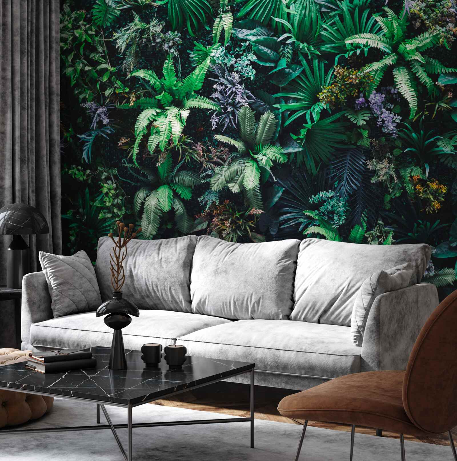 Papier peint la flore et la faune des forêts tropicales