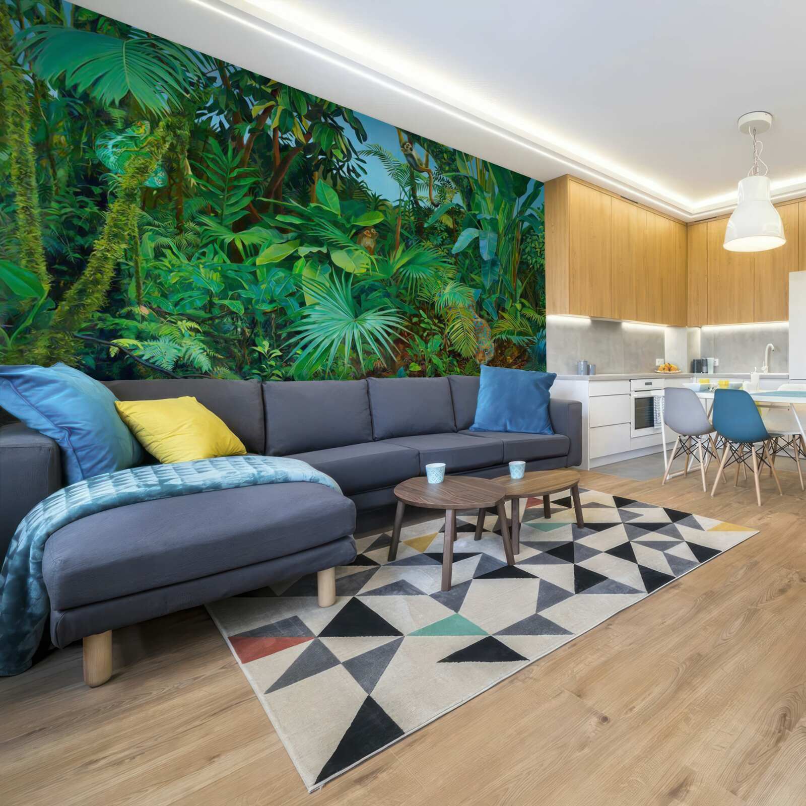 Papier peint des fourrés impénétrables de forêts tropicales verdoyantes