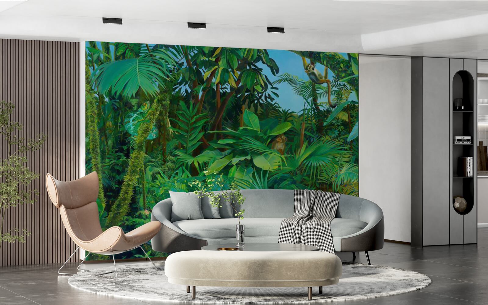 Papier peint des fourrés impénétrables de forêts tropicales verdoyantes