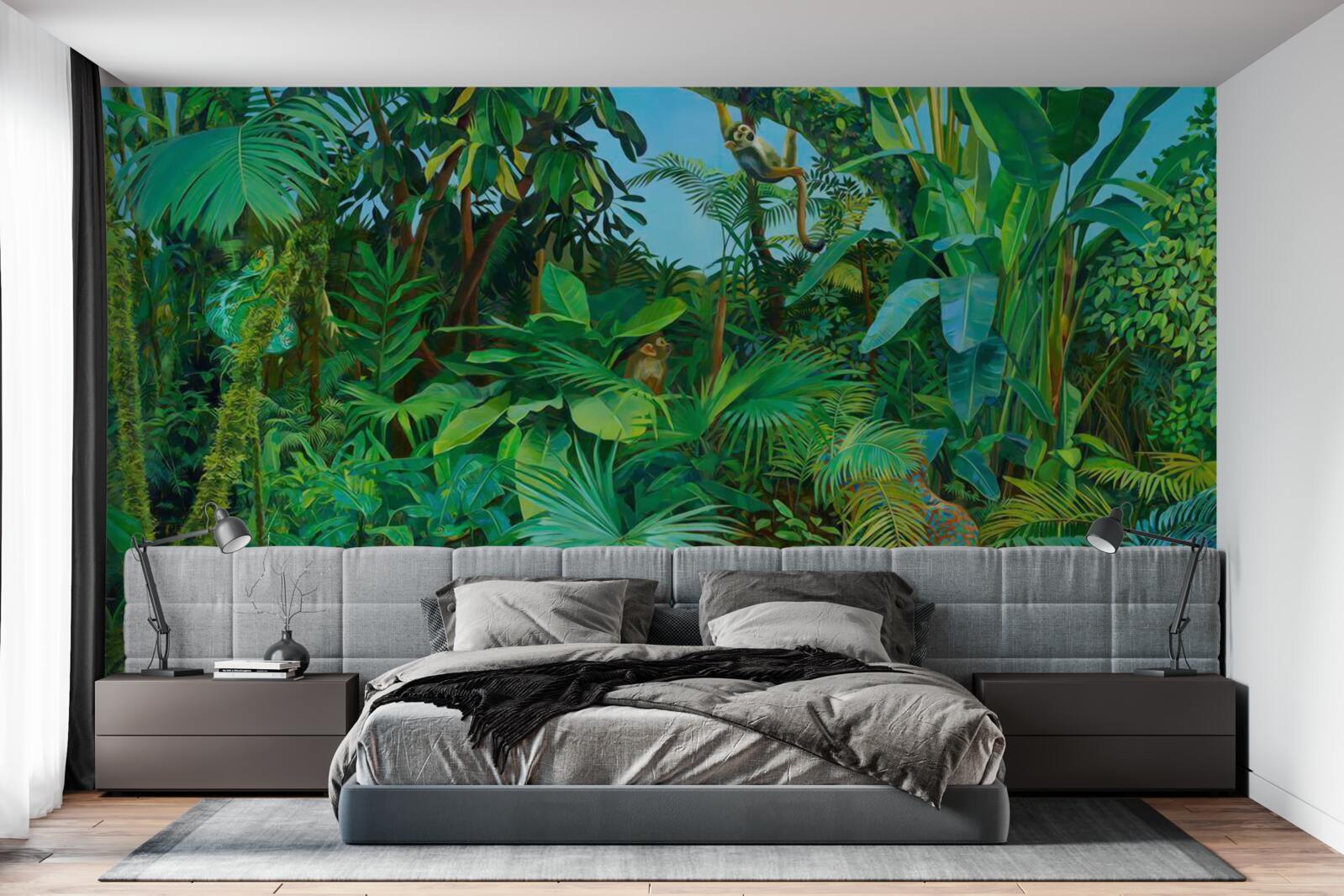 Papier peint des fourrés impénétrables de forêts tropicales verdoyantes