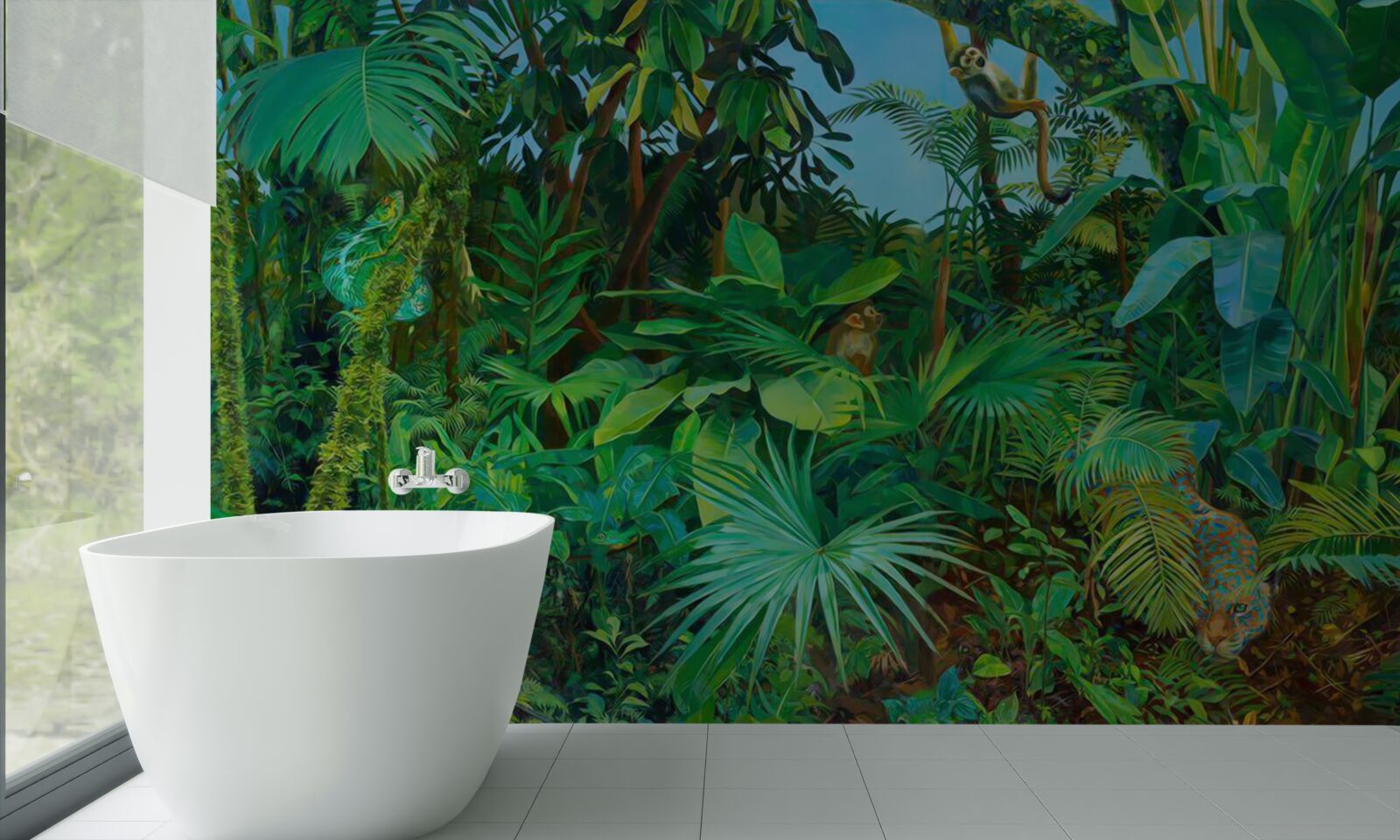 Papier peint des fourrés impénétrables de forêts tropicales verdoyantes