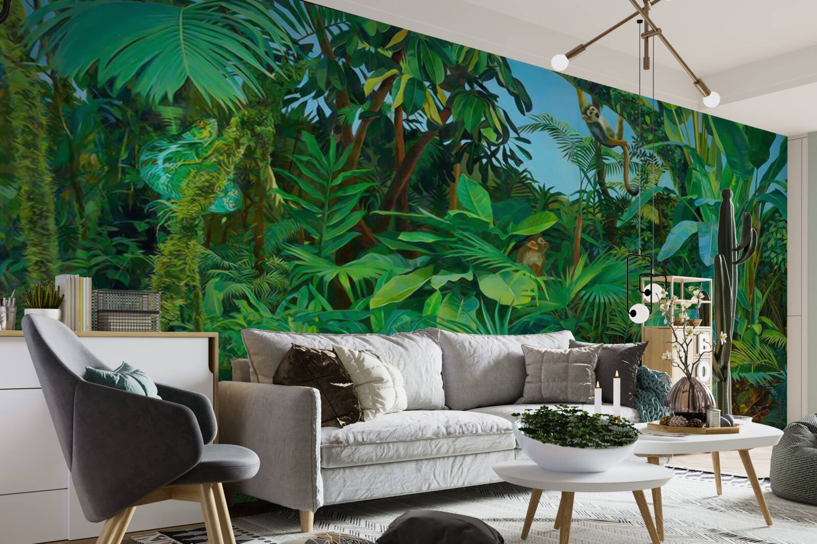 Papier peint des fourrés impénétrables de forêts tropicales verdoyantes