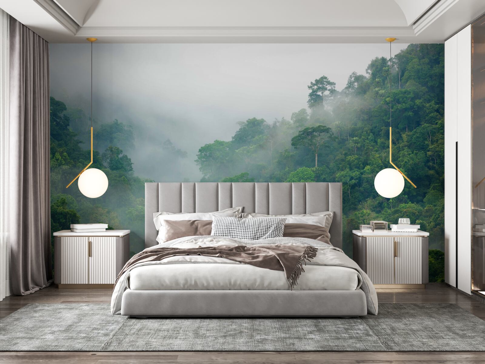 Papier peint brouillard dans les montagnes tropicales