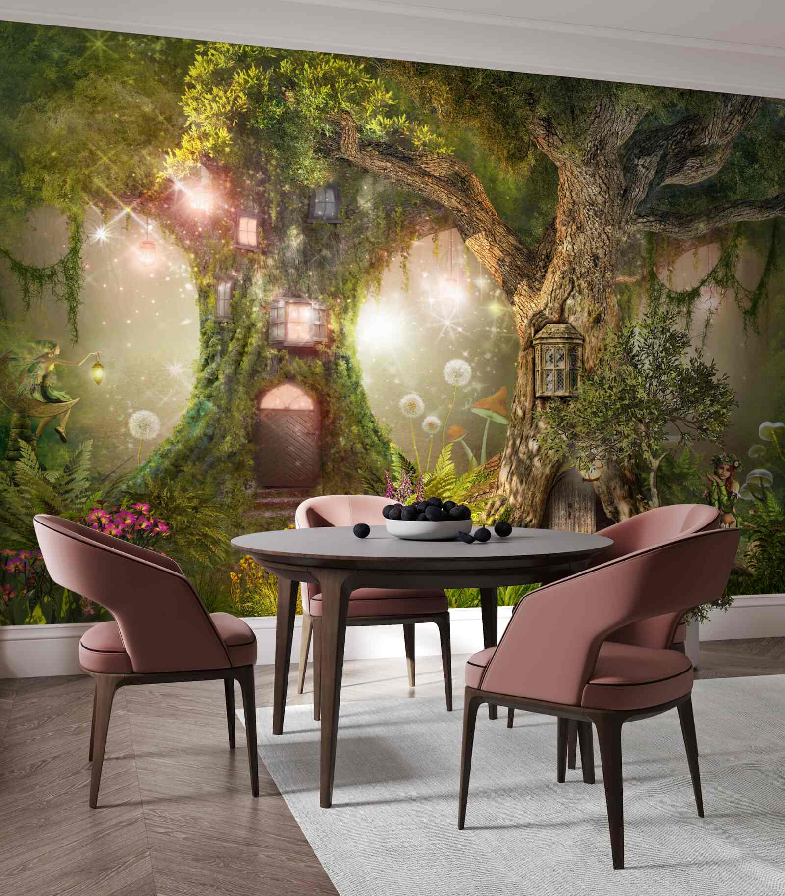 Papier peint les habitants mythiques de la brousse verte